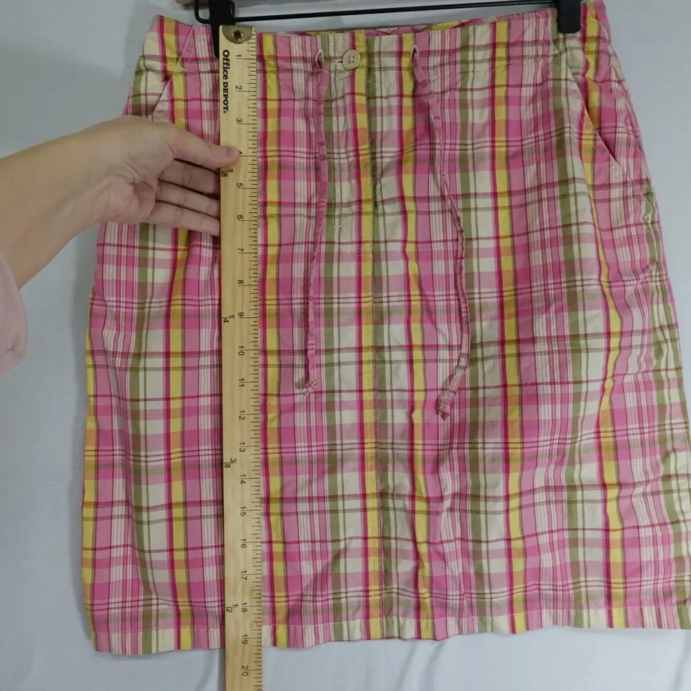 The Limited Skirt Women Size 6 Pink Plaid Gilmore Girls Preppy Y2K Easter Spring - Picture 7 of 11